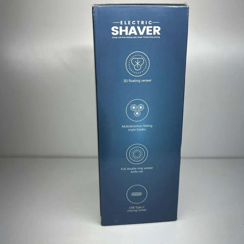 Electric Razor for Men 3D Floating Head Magnetic Detachable USB-C New